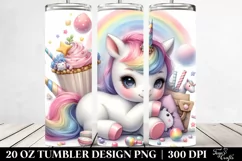 Cute Baby Unicorn | 20 Oz Tumbler Product Image 2