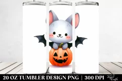 Simple Bat Clipart, High-Res 20 Oz Tumbler Product Image 2