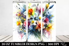 Vibrant Narcissus Bouquet | 20 Oz Tumbler Product Image 2