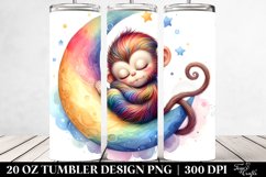 Colorful Baby Monkey Moon | 20 Oz Tumbler Product Image 2