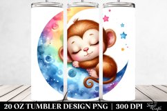 Colorful Baby Monkey Moon | 20 Oz Tumbler Product Image 2