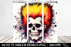 Retro Halloween Image with Skull Bart Simpson | 20 oz Product Image 2