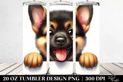 Cute Funny German Shepherd | 20 Oz Tumbler Product Image 2