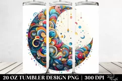 Colorful Wimsicall Moon | 20 Oz Tumbler Product Image 2