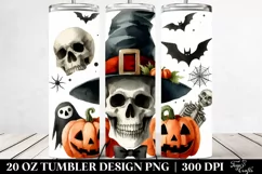 Funny Skull Clipart, High-Res 20 Oz Tumbler Product Image 2