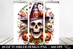 Funny Skull Clipart, High-Res 20 Oz Tumbler Product Image 2