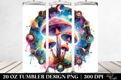 Vibrant Magical Mushroom Clipart 20 Oz Tumbler Product Image 2