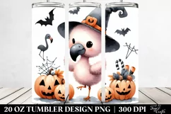 Simple Cute Baby Flamingo, Transparent 20 Oz Tumbler Product Image 2