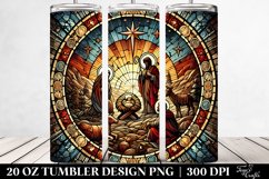 Bold Nativity Scene Stained Clipart Product Image 2
