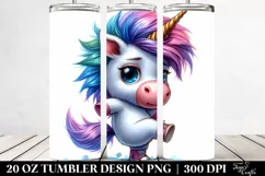 Cute Baby Unicorn Dancing | 20 oz Tumbler Product Image 2
