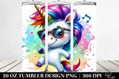 Baby Unicorn Dancing | 20 oz Tumbler Product Image 2