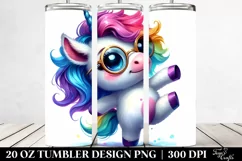 Baby Unicorn Dancing | 20 oz Tumbler Product Image 2