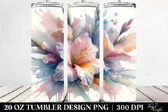 Abstract Glossy Gladiolus 20 Oz Tumbler Product Image 2