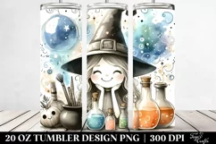 Whimsical Witch & Potion Tumbler | 20 oz Tumbler Product Image 2