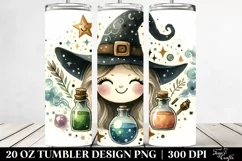 Whimsical Witch & Potion Tumbler | 20 oz Tumbler Product Image 2
