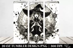 Excited Gothic Witch Tumbler | 20 oz Tumbler Product Image 2
