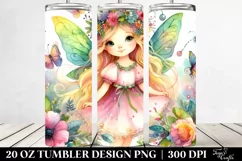 Cute Fairy Whimsical Design 20 Oz Tumbler Product Image 2