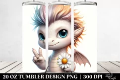Stylish Dragon, Winter 20 Oz Tumbler Product Image 2