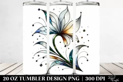 Stained Snowdrop Metallic Marble | 20 Oz Tumbler Product Image 2
