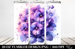 20 Oz Tumbler Sublimation | -Like Violet Metallic Insertions Product Image 2
