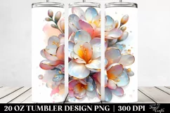 Detailed Pastel Glossy Freesia Tumbler Product Image 2