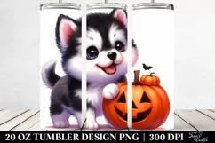 Halloween Siberian Husky 20 Oz Tumbler Product Image 2