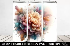 Abstract Pastel Marigold 20 Oz Tumbler Product Image 2