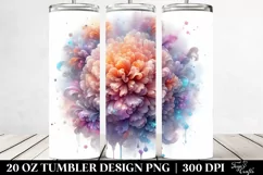 Abstract Pastel Marigold 20 Oz Tumbler Product Image 2