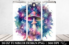 Vibrant Magical Mushroom Clipart 20 Oz Tumbler Product Image 2