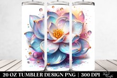 Detailed Vibrant Pastel Gardenia Tumbler Product Image 2