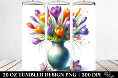 Vibrant Crocus Vase | Tumbler Product Image 2
