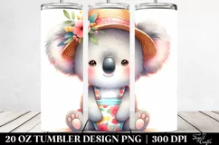 Colorful Baby Koala Dressed Summer | 20 Oz Tumbler Product Image 2