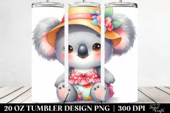 Colorful Baby Koala Dressed Summer | 20 Oz Tumbler Product Image 2