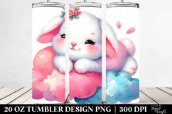 Resting Baby Bunny | 20 Oz Tumbler Product Image 2