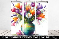 Vibrant Crocus Vase | Tumbler Product Image 2
