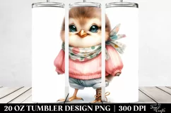 Watercolor Baby Bird Tumbler Product Image 2