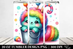 Cute Small Baby Caterpillar Sleeping | 20 oz Tumbler Product Image 2