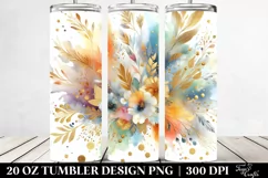 Colorful Golden Foil Background | 20 Oz Tumbler Product Image 2