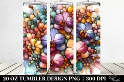 Colorful Orchid Stained | 20 Oz Tumbler Product Image 2