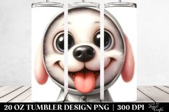 Cute White Dog | 20 Oz Tumbler Product Image 2