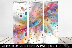 Colorful Glittery Background | 20 Oz Tumbler Product Image 2