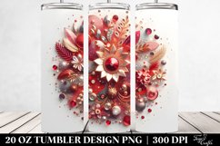 Colorful Redish Gliterry Tumbler Product Image 2
