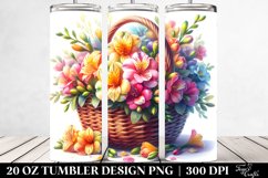 Colorful Freesia Basket | Tumbler Product Image 2