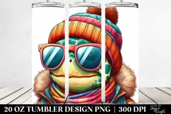 Quirky Turtle Portrait | 20 oz Tumbler Product Image 2