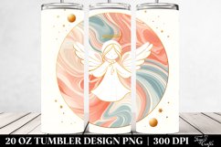 Pastel Holiday Angel Clipart, Transparent 20 Oz Tumbler Product Image 2