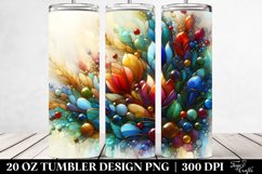 Colorful Hyacinth Stained | 20 Oz Tumbler Product Image 2