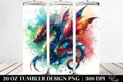 Colorful Stained Floral Tumbler | 20 Oz Tumbler Product Image 2