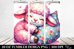 Cuddling Baby Lamb | 20 Oz Tumbler Product Image 2