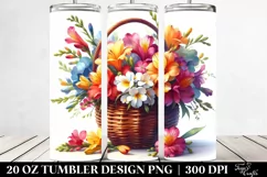 Colorful Freesia Basket | Tumbler Product Image 2