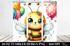 Colorful Cute Baby Bee | 20 Oz Tumbler Product Image 2